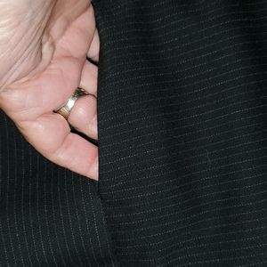 Express black pinstriped pants wide bottoms